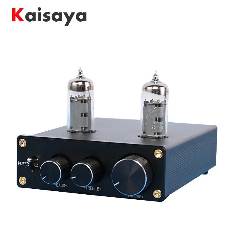 

High Quality 6J1 6J3 6K4 Vacuum Tube Amplifier HiFi Dual Channel with Treble Bass Volume Control Tone Preamplifier T0163