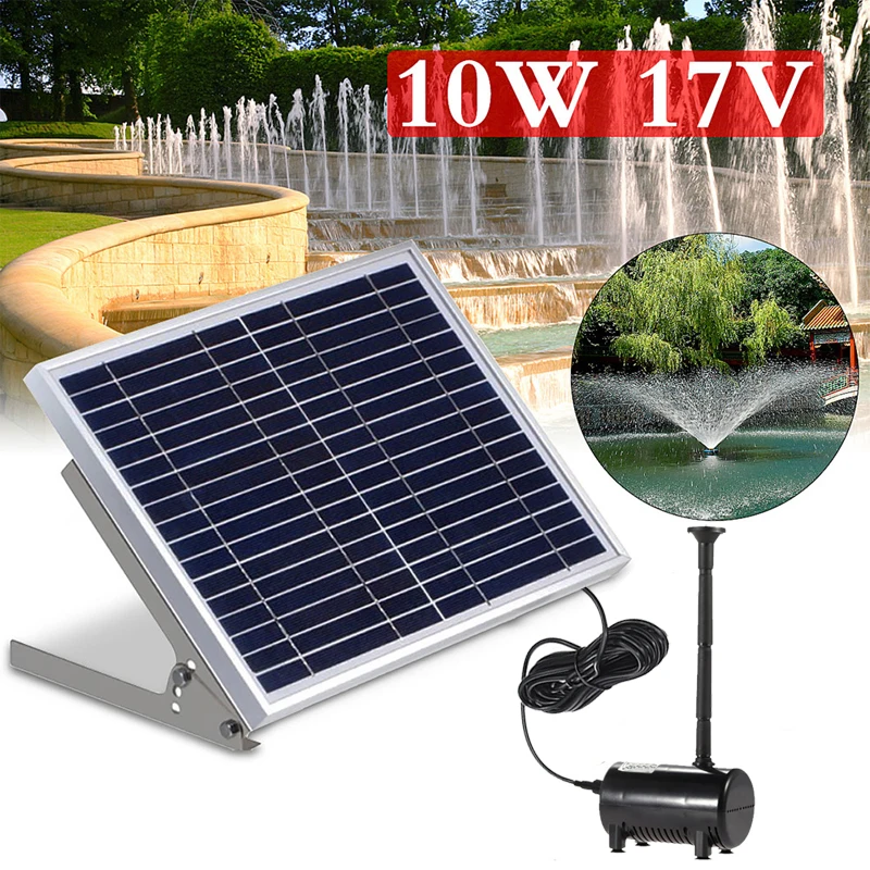 

1350L/H Solar Powered Garden Fountain Pool Pond Outdoor Solar Panel Floating Brushless Water Pump Bird bath Fountain Garden Deco