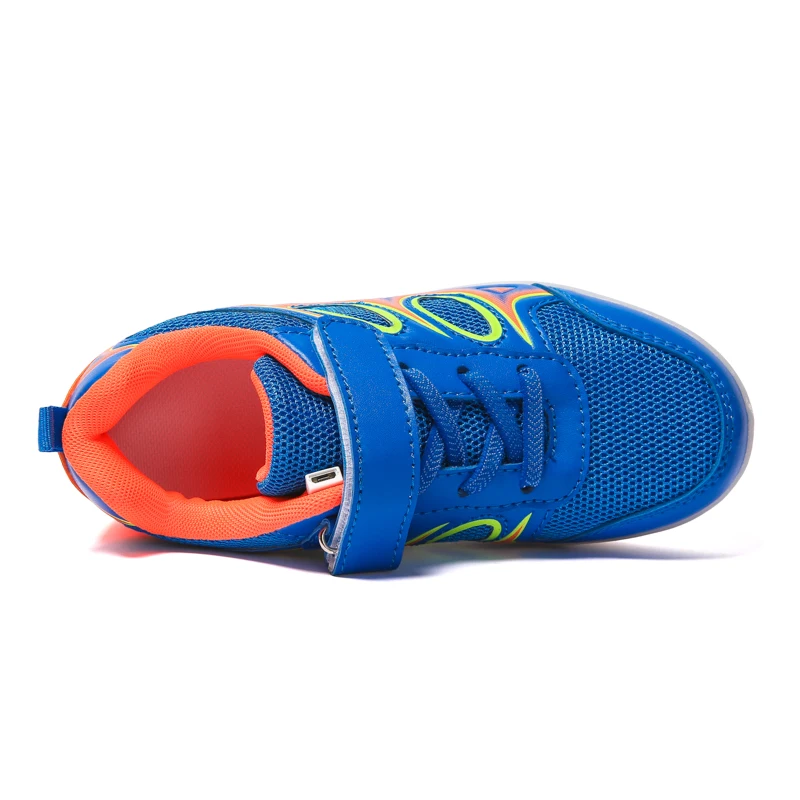 Skup JawayKids USB ładowanie świecące dzieci trampki z diodami led dzieci moda świecące buty chłopcy dziewczęta składane sportowe buty do biegania