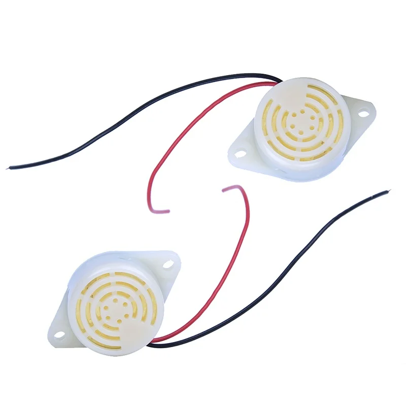 

2 pieces DC 3-24V 90DB Intermittent Alarm Buzzer Electronic Sounder