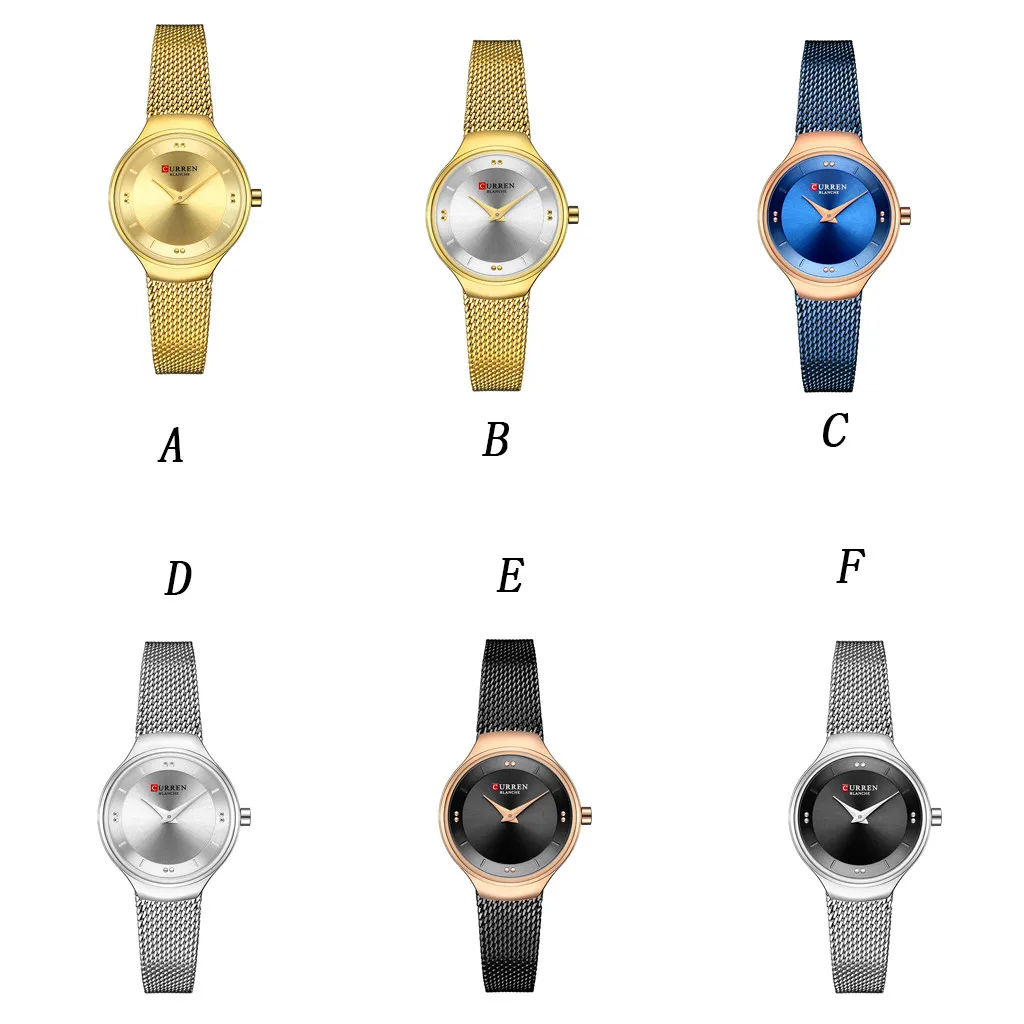 Женские повседневные кварцевые наручные часы женские часы с сеткой с циферблатом ультра-тонкие простые наручные часы из двух частей роскошные часы подарок Relogio Feminino