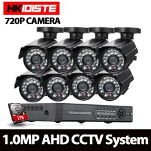 AHD 8CH 1080N HDMI DVR 2000TVL 720 P HD наружная камера безопасности Система 8 каналов CCTV комплект для видеонаблюдения DVR AHD камера набор
