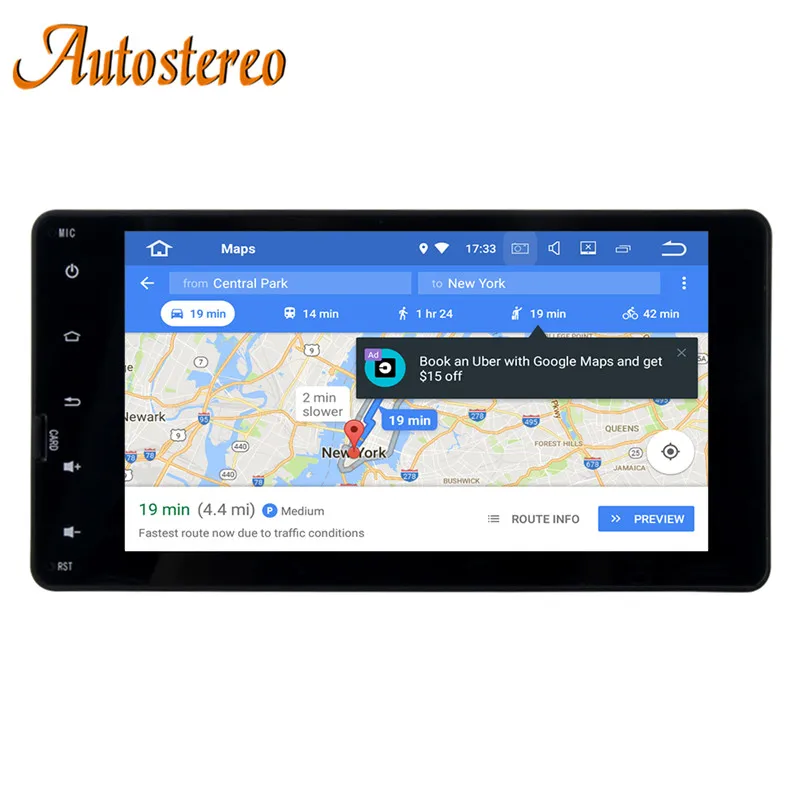 Clearance 7" Android8.0 Car GPS navigation AutoStereo For Mitsubishi OUTLANDER LANCER-X ASX multimedia palyer SatNAV headunit Built-in DSP 3