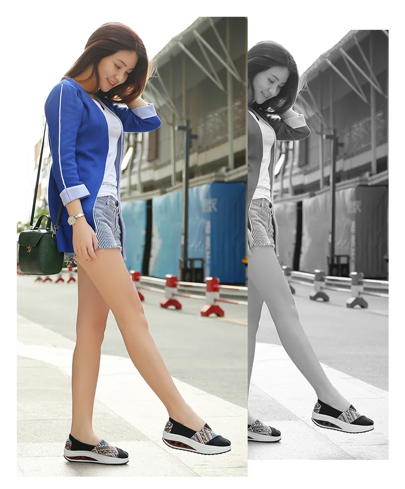 New Summer Flat women casual shoes Mixed Colors canvas Women Vulcanize Shoes comfortable black Slip-on sneakers footwear NBT993 2
