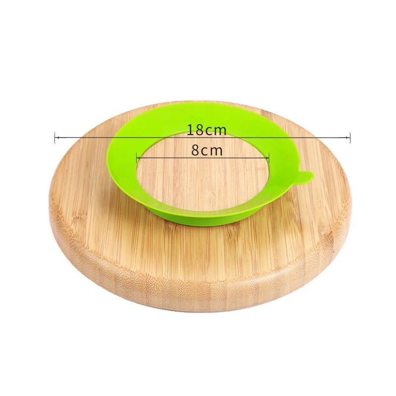 Бамбуковая посуда деревянная детская тарелка