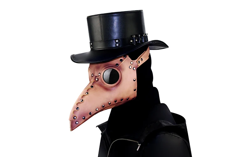 Шестерни Duke Хэллоуин вечерние Косплэй птица ПУ маска для полости рта стимпанк доктор чума маски для маскарадов костюмы аксессуар