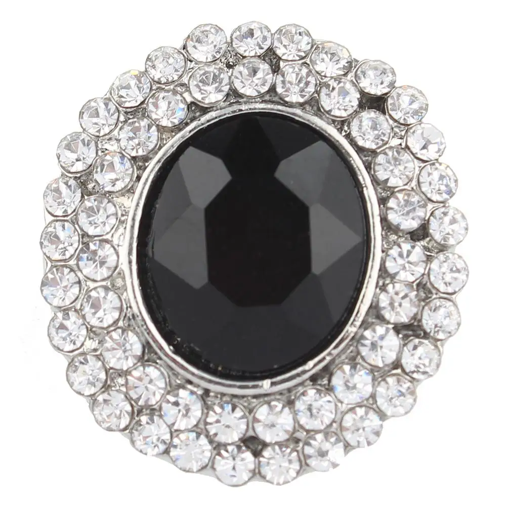 JaynaLee 20 мм белый и черный эллипс оснастки Шарм Pops Fit имбирь Сменные застежки ювелирные изделия для женщин мужчин подарки GJL0022