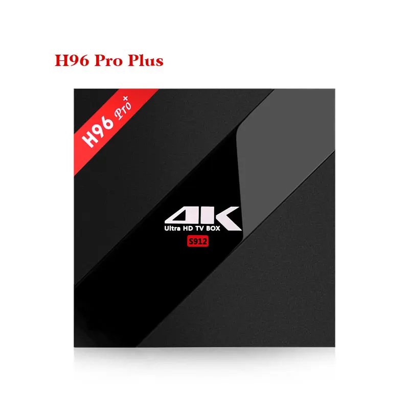 Original H96 Pro Plus android smart tv box 7.1 Amlogic S912 Octa Core 3G/64G dual wifi BT4.1 4K H96