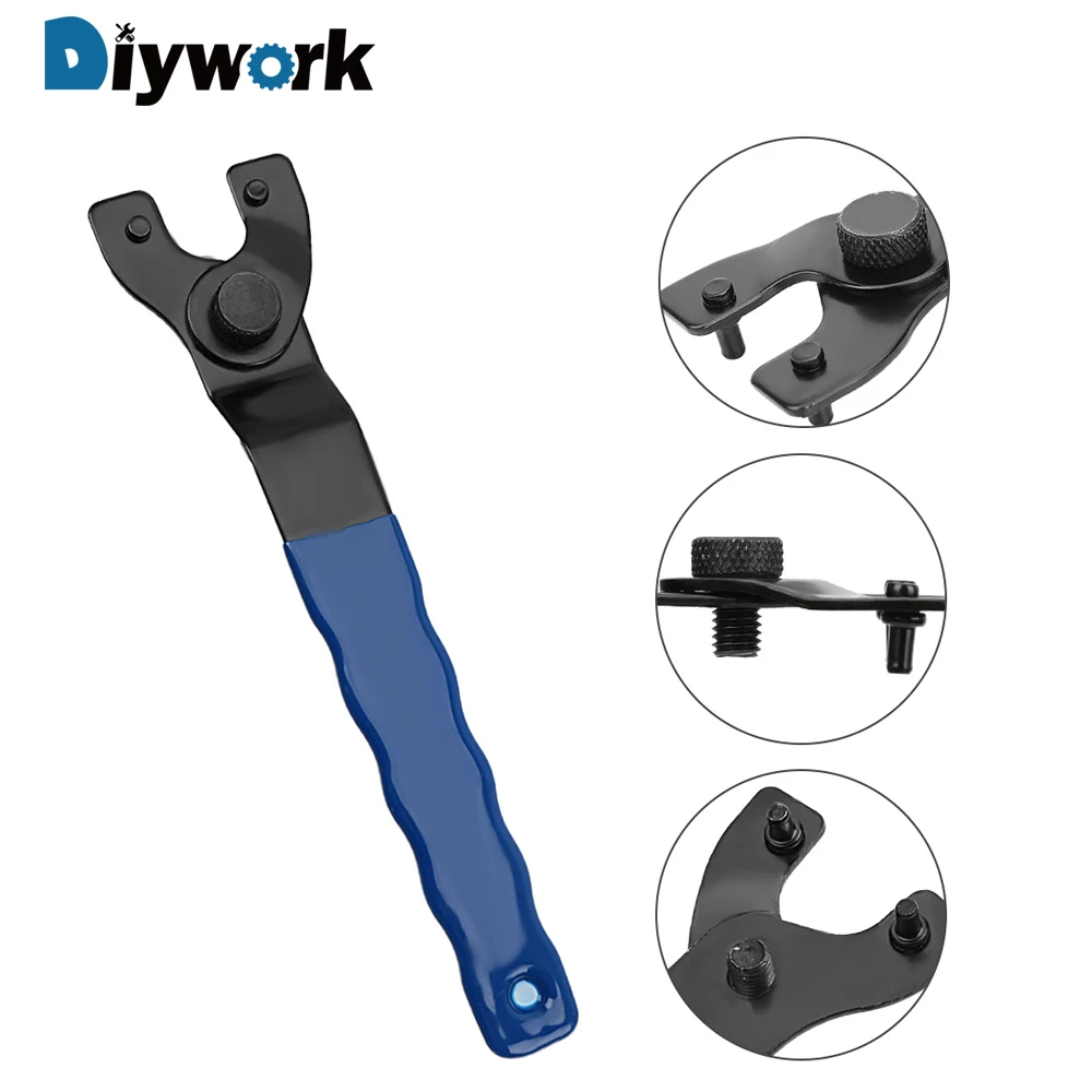

DIYWORK Wrenches Strong Grip Pin Wrench Spanner Repair Tool Adjustable Angle Grinder Key Pin Spanner