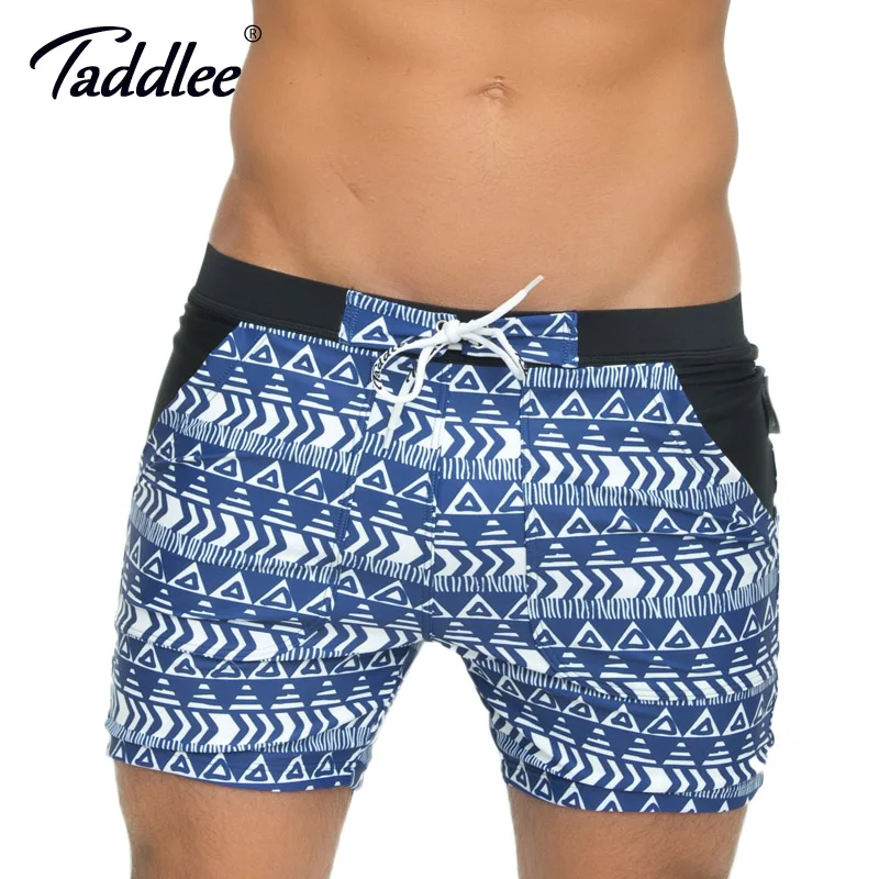 Taddlee Brand Men Swimwear Beach Board Boxer Trunks Shorts Plus Big
