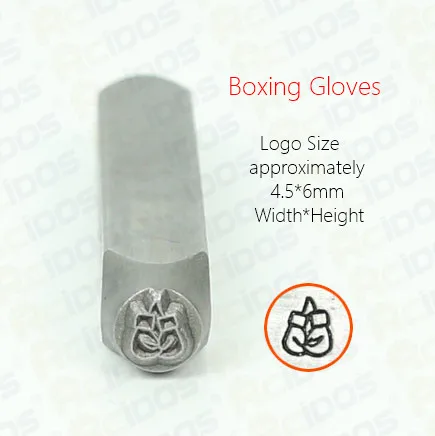 Boxing Gloves Молящиеся руки/волейбол/боксерские перчатки/бейсбольный дизайн металлические ювелирные марки, DIY браслет/ювелирные знаки стальная печать, 6 мм - Цвет: Boxing Gloves