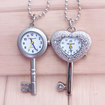 

2018 cyd Children girl personality pocket watch all sorts of women Necklace quartz heart fob watch Ms pendant watch cute fashion