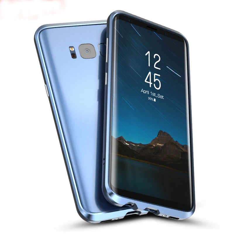 For Samsung font b Galaxy b font font b S8 b font case plus metal bumper