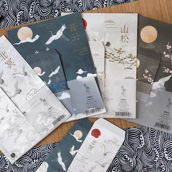 

Flying crane Originality DIY Beautiful Illustration Fresh and Elegant Envelope