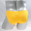 Enhanced Long Pouch Breathable Holes Sexy Men's Underwear Briefs Fashion Male Underpants Solid Color Charming Men Popular Shorts 3