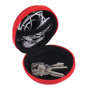 

1Pc Colorful Hold Case Cable Storage Carrying Hard Bag Box Pocket Storage Bag For Earphone Headphone Earbuds Memory Card Cable