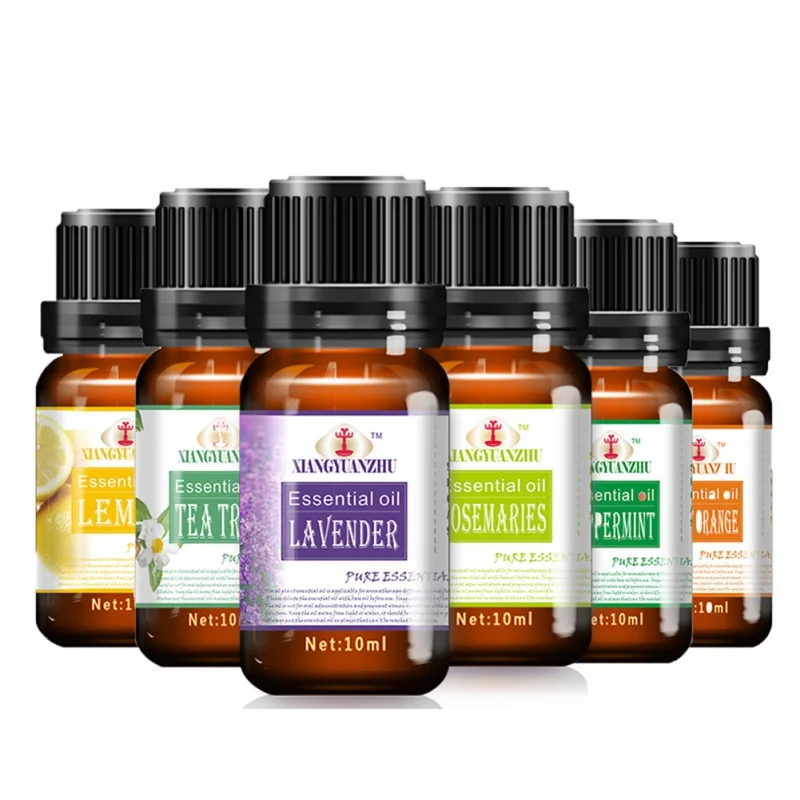 New Massage Bath Aromatherapy Diffusers Relaxation Refreshing 10ml/pc 6pcs 100% Pure Compound Essential Oils Fragrance For Body