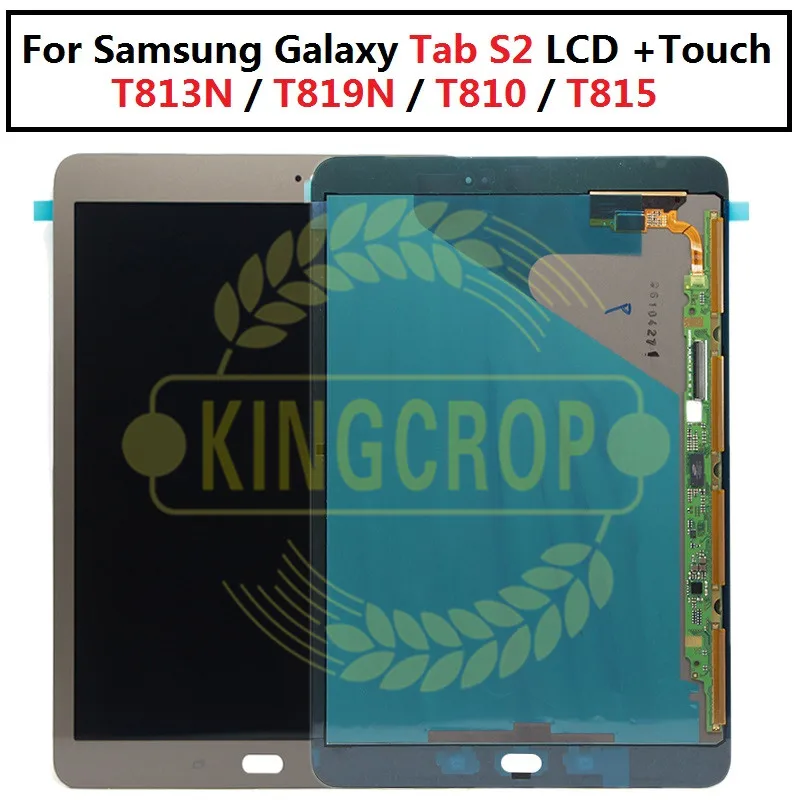 

T813N T819N LCD Display Touch Screen Digitizer Sensors Assembly Panel Replacement For Samsung GALAXY Tab S2 9.7 Inch T810 T815
