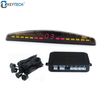 

OkeyTech Car Auto Parktronic LED Display Parking Sensor 4 Reverse Backup Radar Sound Alert Indicator Probe System High Quality