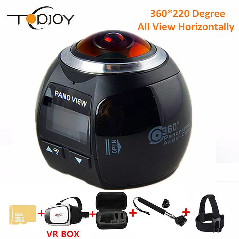 360 Action Camera Wifi Mini Panoramic Camera 2448*2448 UHD Panorama ...