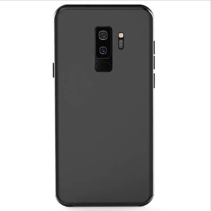 Автомобильный держатель Магнитный чехол для телефона samsung S10 E S10 Plus Мягкий Силиконовый ТПУ+ Ультра волоконный Магнитный чехол для samsung S9 S9 Plus - Цвет: Black
