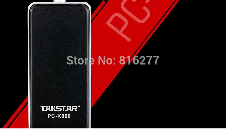 Takstar PC-K800/PC K800 стиль повествования Запись микрофон конденсаторный микрофон Большая диафрагма для вещания и записи