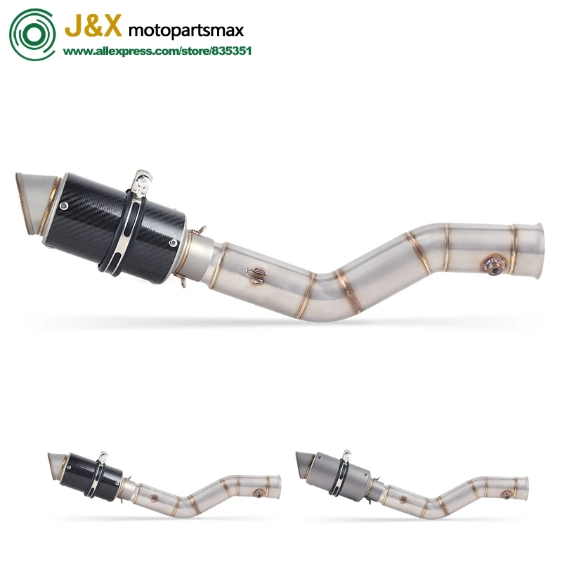 

Full Exhaust System Slip On For yamaha YZF R1 YZF1000 2009-2014 Motorcycle Escape Muffler Modified Contact Milddle Pipe