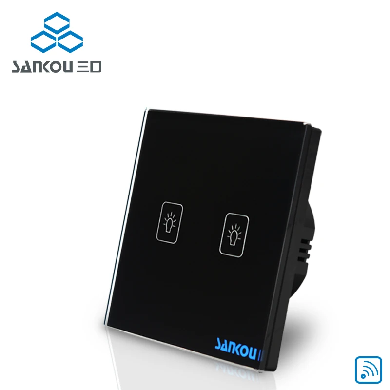 Smart home Crystal glass panel switch EU smart wall switch 220v touch