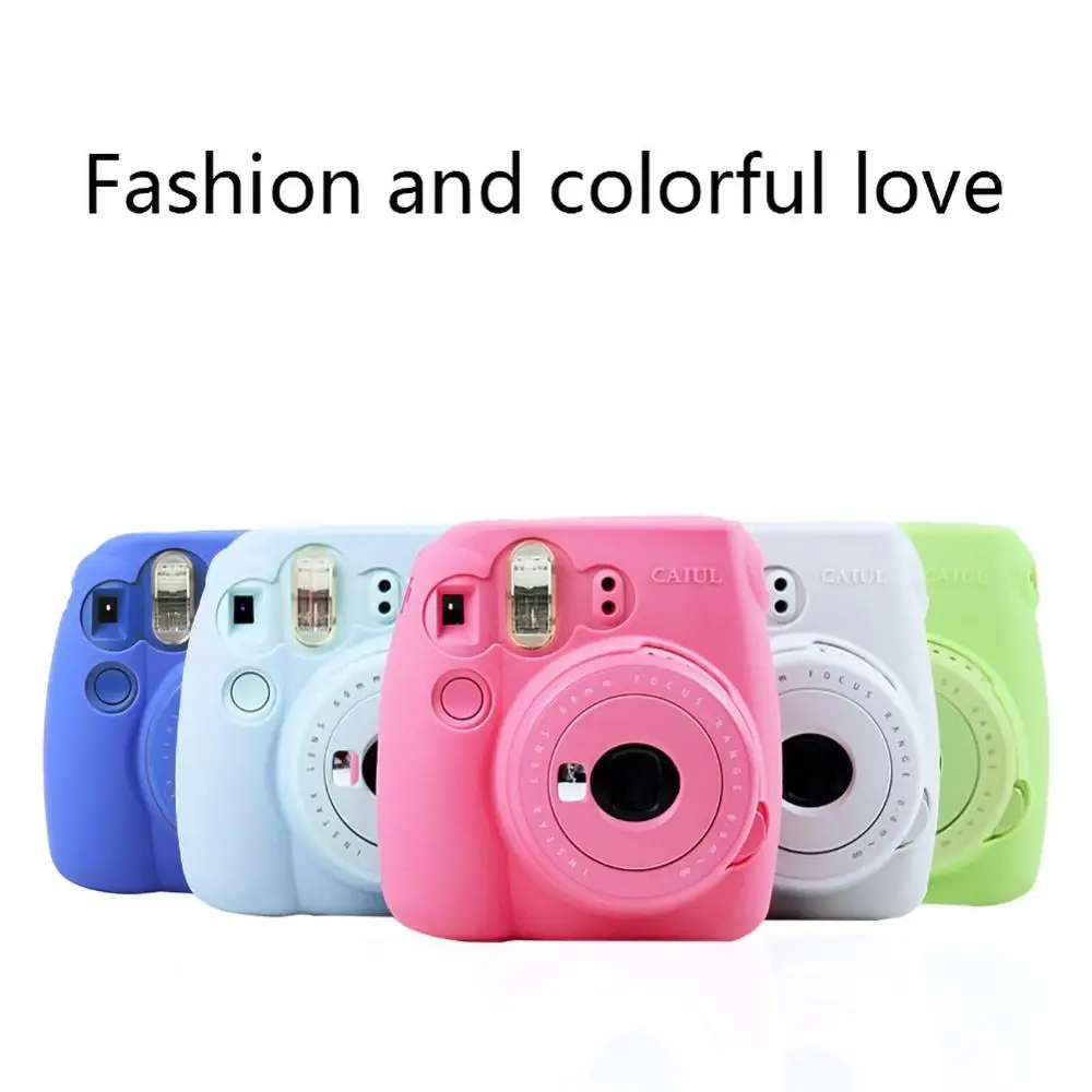 

Soft Silicone Jelly Case for Fuji Fujifilm Instax Mini 9 Mini 8 Camera Case Classic Noctilucent Instant Camera Case Skin Cover