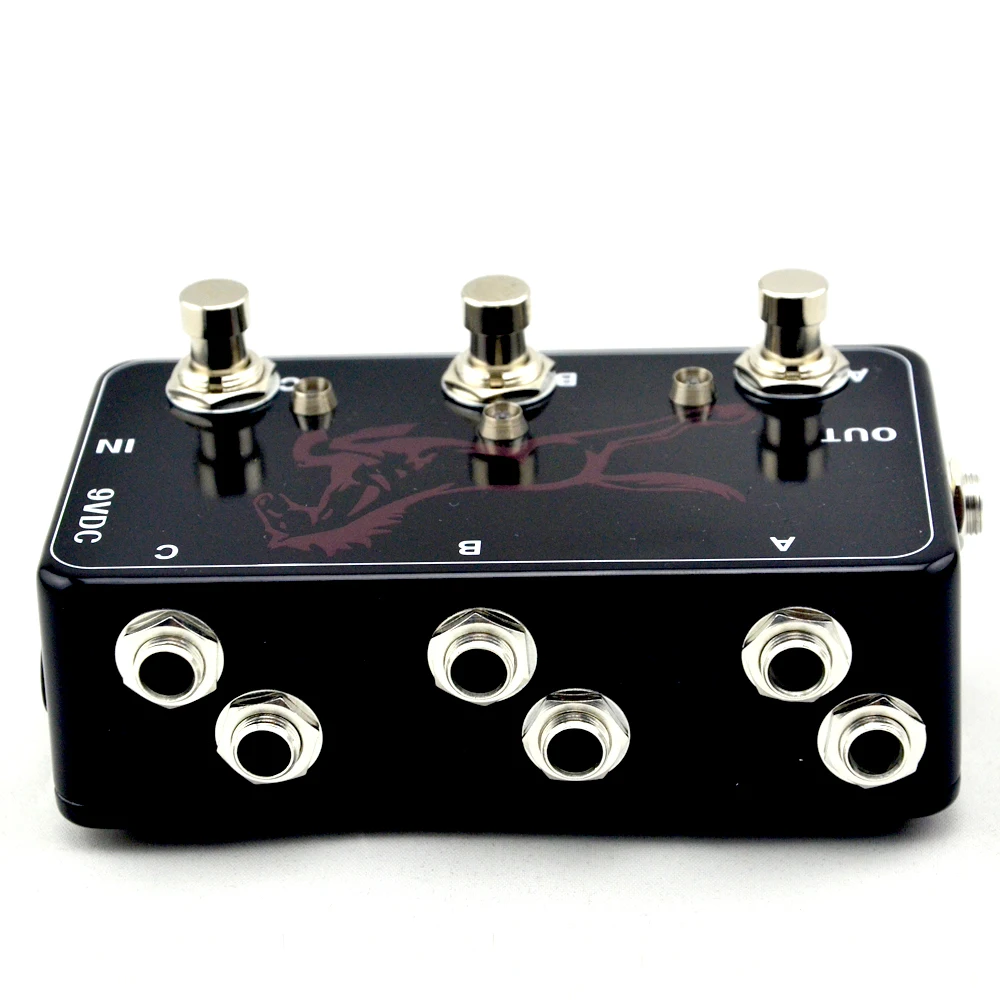 Hand made Triple Effects Loop Pedal- 3 Looper Switcher Guitar Pedal HB-1