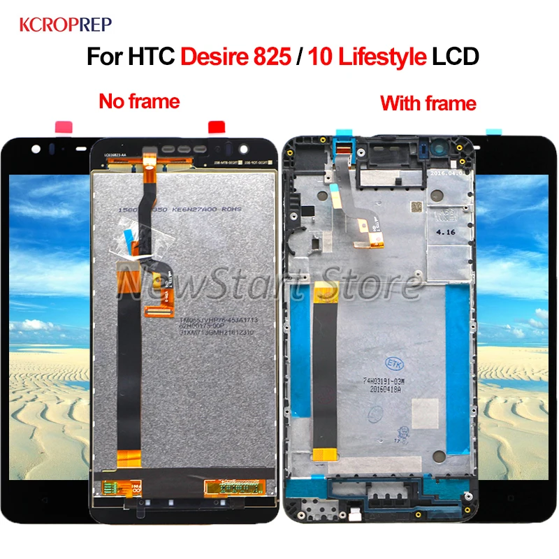 

5.5" For HTC Desire 825 10 Lifestyle LCD Display Touch Screen Digitizer Assembly For HTC 825 10 Lifestyle lcd 100% Tested