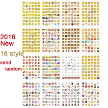 1pc sticker 48 classic Emoji WeChat AliExpress Smile face stickers for notebook albums message Twitter Vinyl