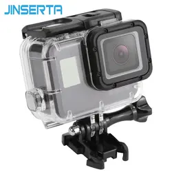 JINSERTA 45 м водонепроницаемый чехол для Gopro Hero 5 Black Edition камера с базовым креплением защитный Gopro HERO 6 Чехол Go Pro Аксессуары