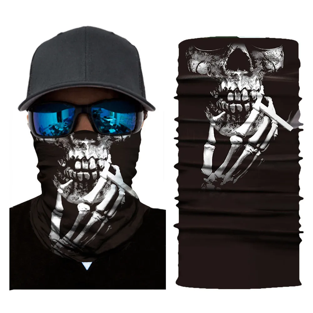 Мотоциклетная маска для лица для езды на велосипеде на Хэллоуин, головной шарф для шеи, теплый череп, Лыжная Балаклава головная повязка, страшная маска для лица, для улицы