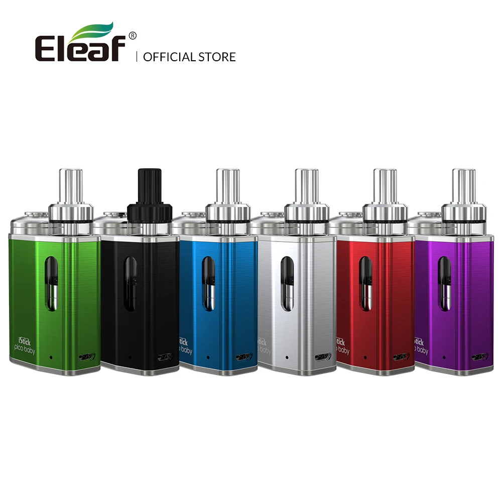 Original Eleaf iStick Pico Baby Kit with built-in 1050mAh Battery Button Lock System GS Air 0.75ohm Head electronic cigarette