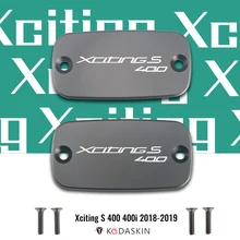 KODASKIN CNC Aluminum Brake Fluid Reservoir Tank Cap Front Brake Cap for Xciting S 400 400i