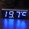 12 В 24 В Авто Цифровой светодиодный Электронный Время Часы + термометр + Вольтметр Три Цвета для выбрать ► Фото 1/6