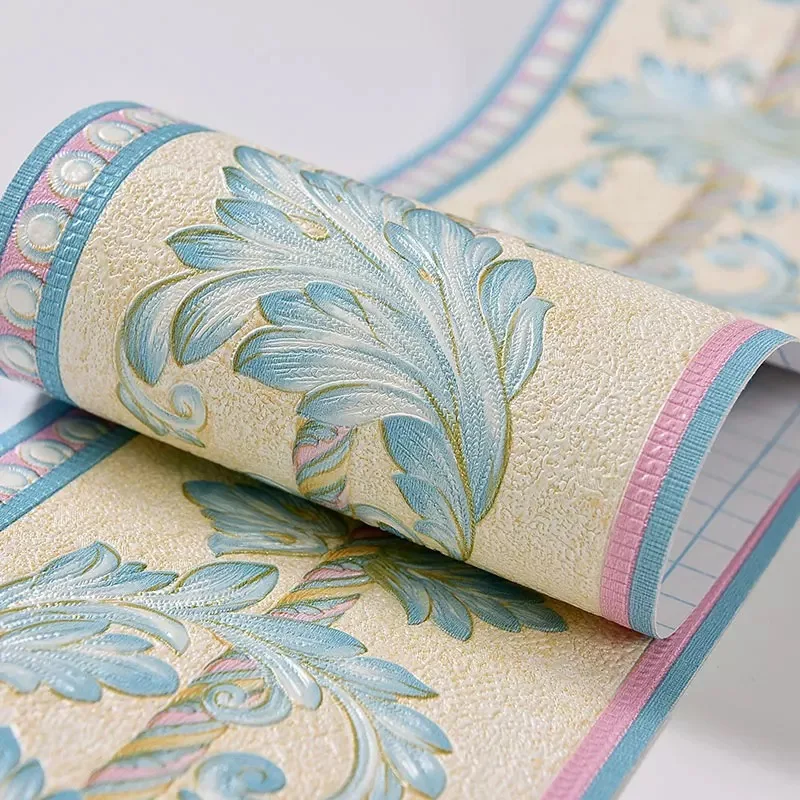 

Waist Line Wall Sticker Wallpapers Youman 3D Three-dimensional Floral Wallpaper Border Walls Roll Stereo Wall Stickers