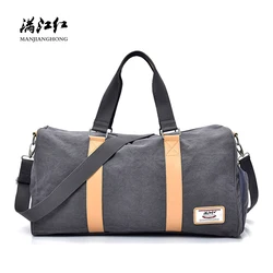 Bolsos de lona de viaje para hombre y mujer, bolsa de lona informal de gran capacidad, de ocio para viaje, equipaje de fin de semana, 1402