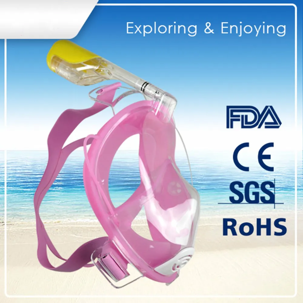 

Anti Fog Snorkeling Set Underwater Diving Mask Scuba Full Face Adjustable Mascara de buceo Headband Training Snorkeling Mask