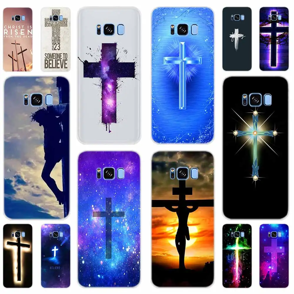 

Case For Samsung Galaxy S8 S9 S10 Plus Note10 pro 9 8 Cover For Samsung S10E S7 S6 Edge S5 Bible Jesus Christ Christian Cross