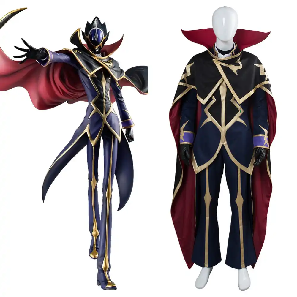 Code Geass Cosplay Lelouch Of The Resurrection Zero Cosplay Costume Cloak Season 3 Uniform Suit Adult Halloween Carnival Costume Anime Costumes Aliexpress