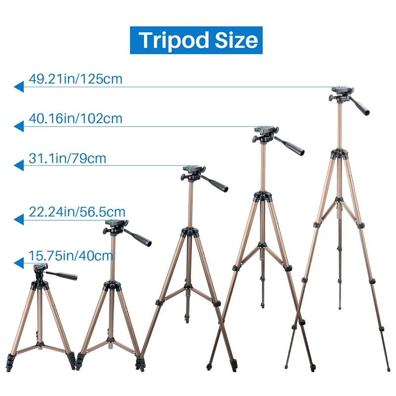  Ulanzi Tablet Stand Tripod with Phone Tablet Clamp Holder Mount Adapter for iPad/iPad Mini/iPad Air