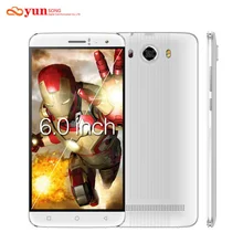 2017 yunsong s10 плюс 6.0 дюймов qhd мобильного телефона 16.0mp mtk6580 quad core dual sim разблокирована сотовый телефон gsm/wcdma 3 г смартфон