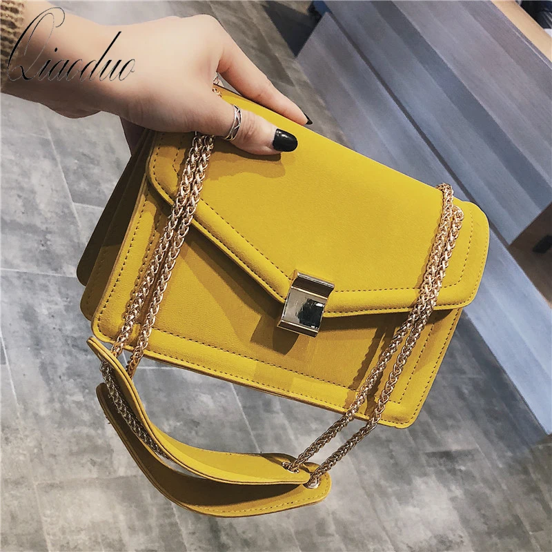 

Retro Fashion Female Bag 2019 New High quality Matte PU leather Women's Designer Handbag Chain Shoulder Messenger bags CE3120