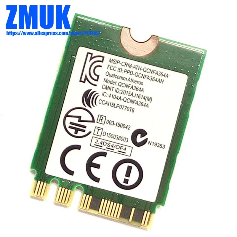 QCNFA364 Killer 1535 802.11ac 867 Мбит/с Беспроводная+ BT 4,1 M.2 NGFF WiFi карта