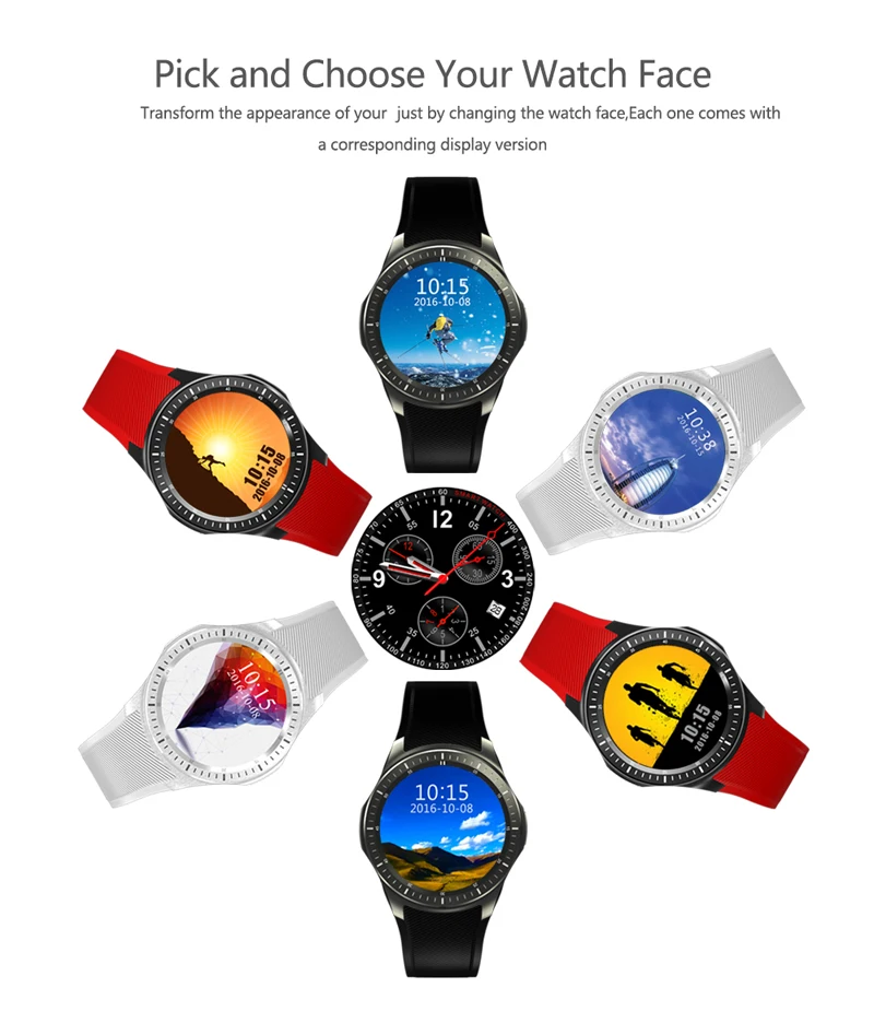 Смарт-часы SMARCENT KW18, подключенные наручные часы для samsung huawei Xiaomi Android смартфон, поддержка с синхронизацией вызова Messager Smartwach