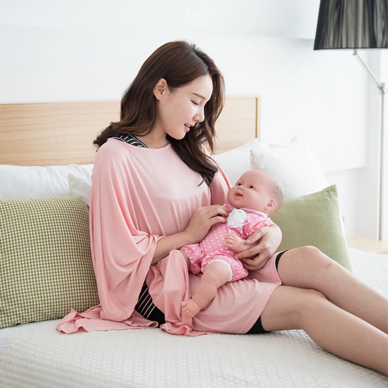 Modal Postpartum Breast Feeding Cover Summer Cape Feeding Baby Cover Aprons Out Of Shawl Nursing Scarf Maternity Clothes