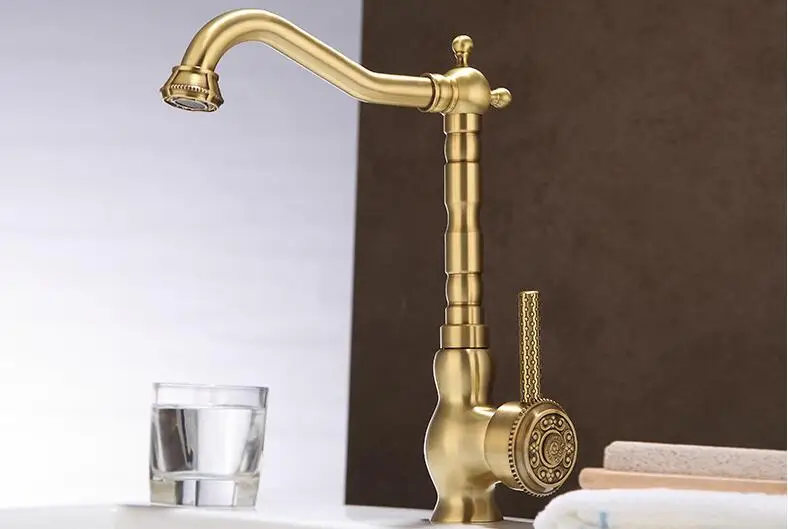 Copper Cool and Hot Water Faucet Kitchen Faucet, Vegetable Washing Pot Faucet, Upper Pot Faucet free shipping
