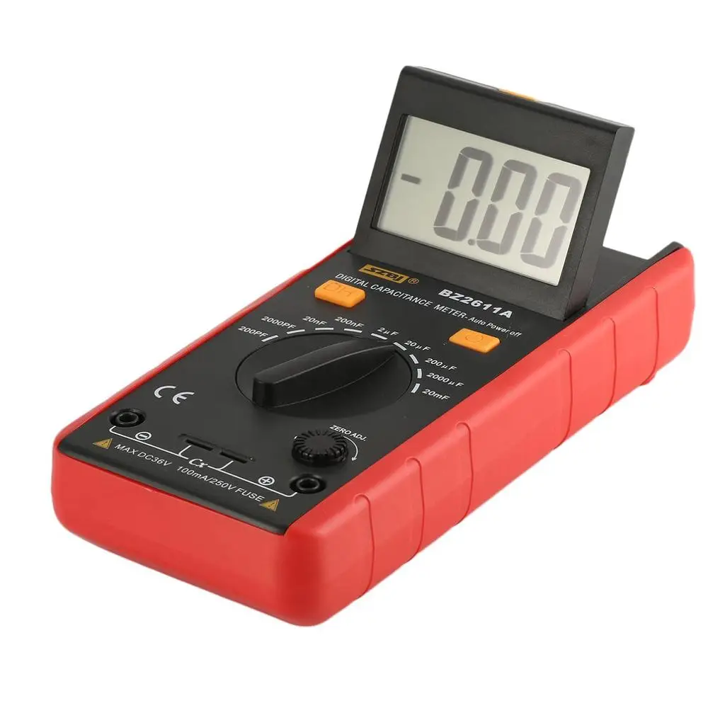 

SZBJ BZ2611A LCD Display Handheld Digital Capacitance Meter Multimeter